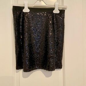 Black Sequin Mini Skirt by Jack for BB Dakota